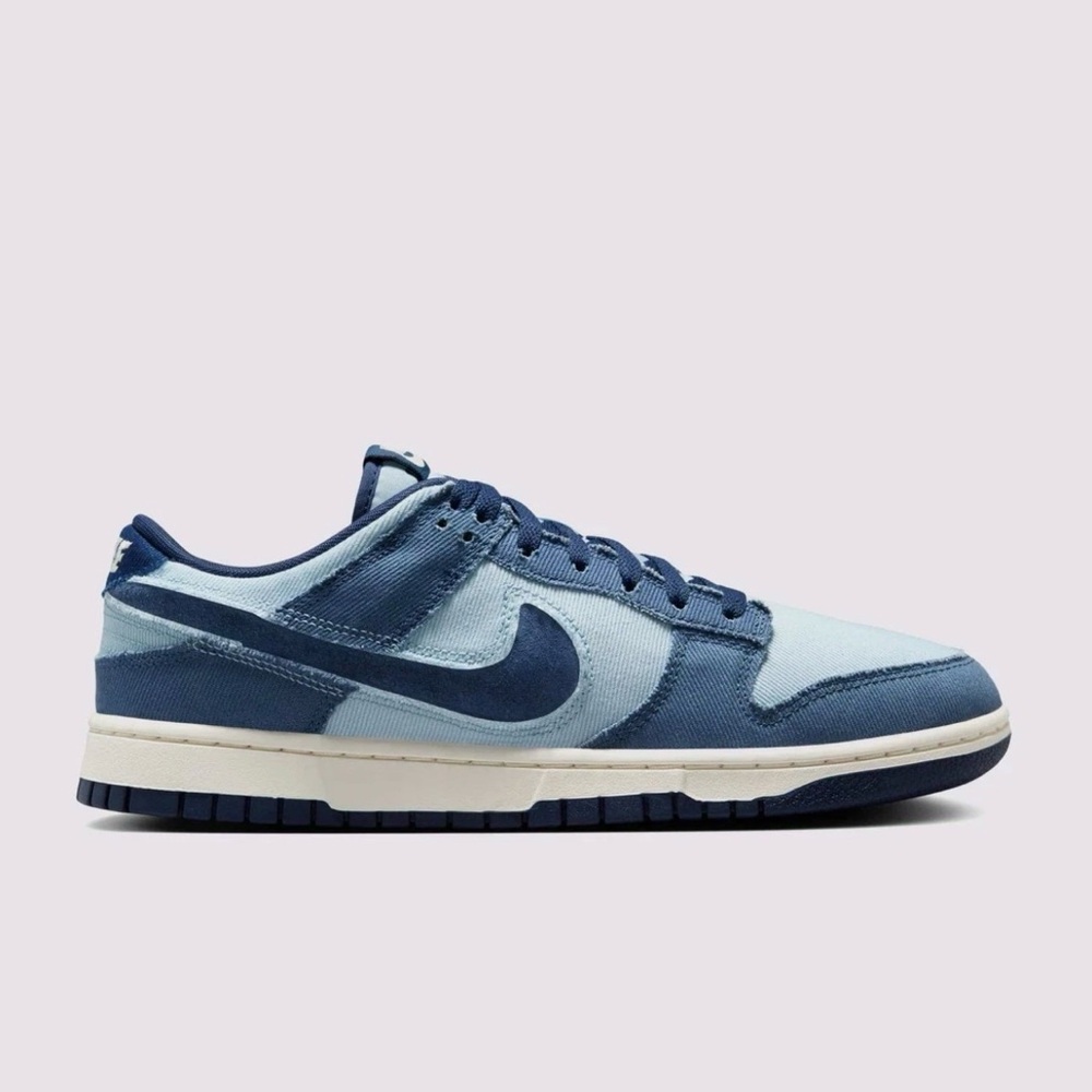 NIB Men Nike Dunk Low Light Armory Blue Denim HF3141-400